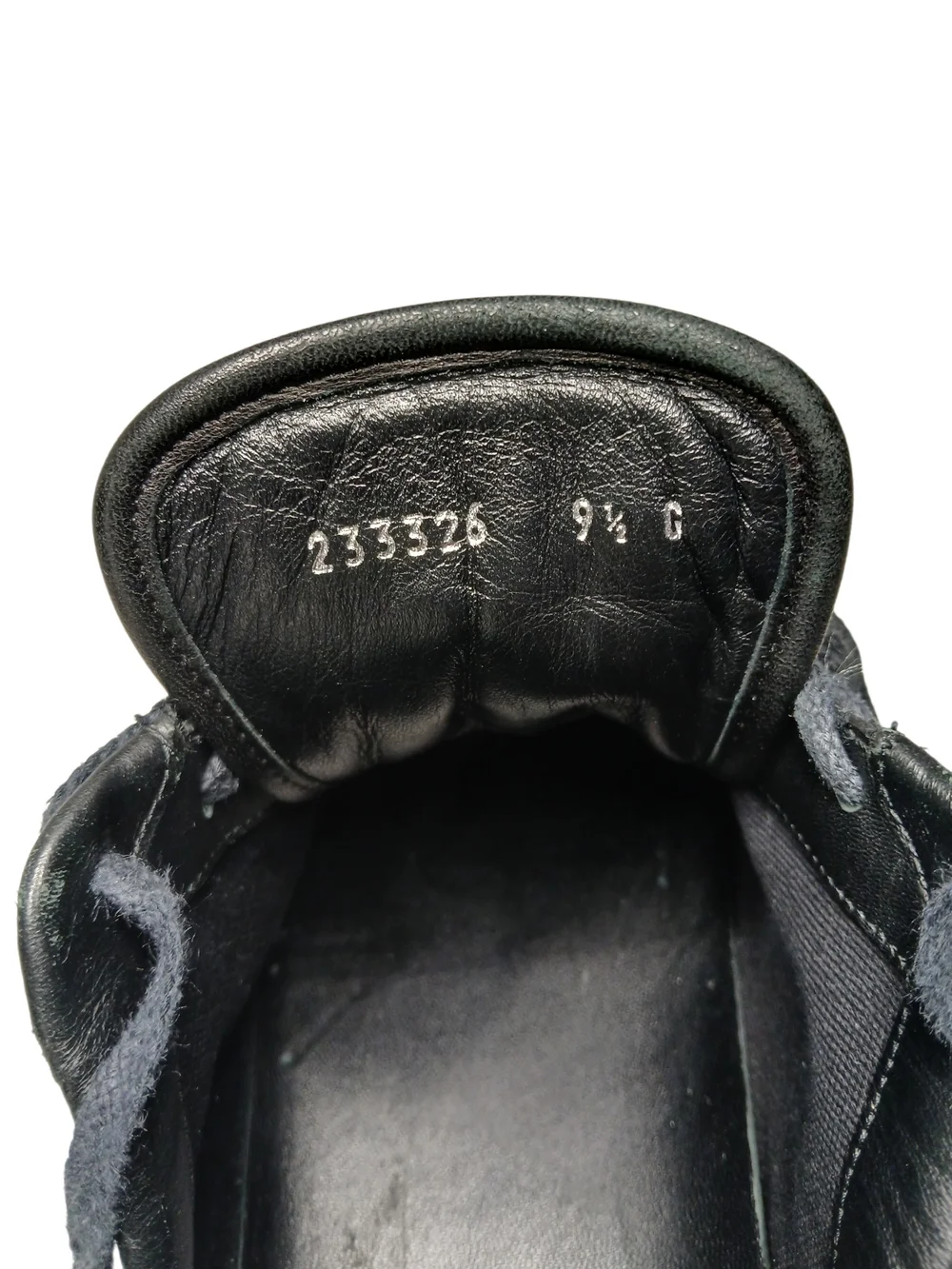 Vintage Gucci Men’s Black Leather Lace-Up Sneakers 9.5 Original Gucci